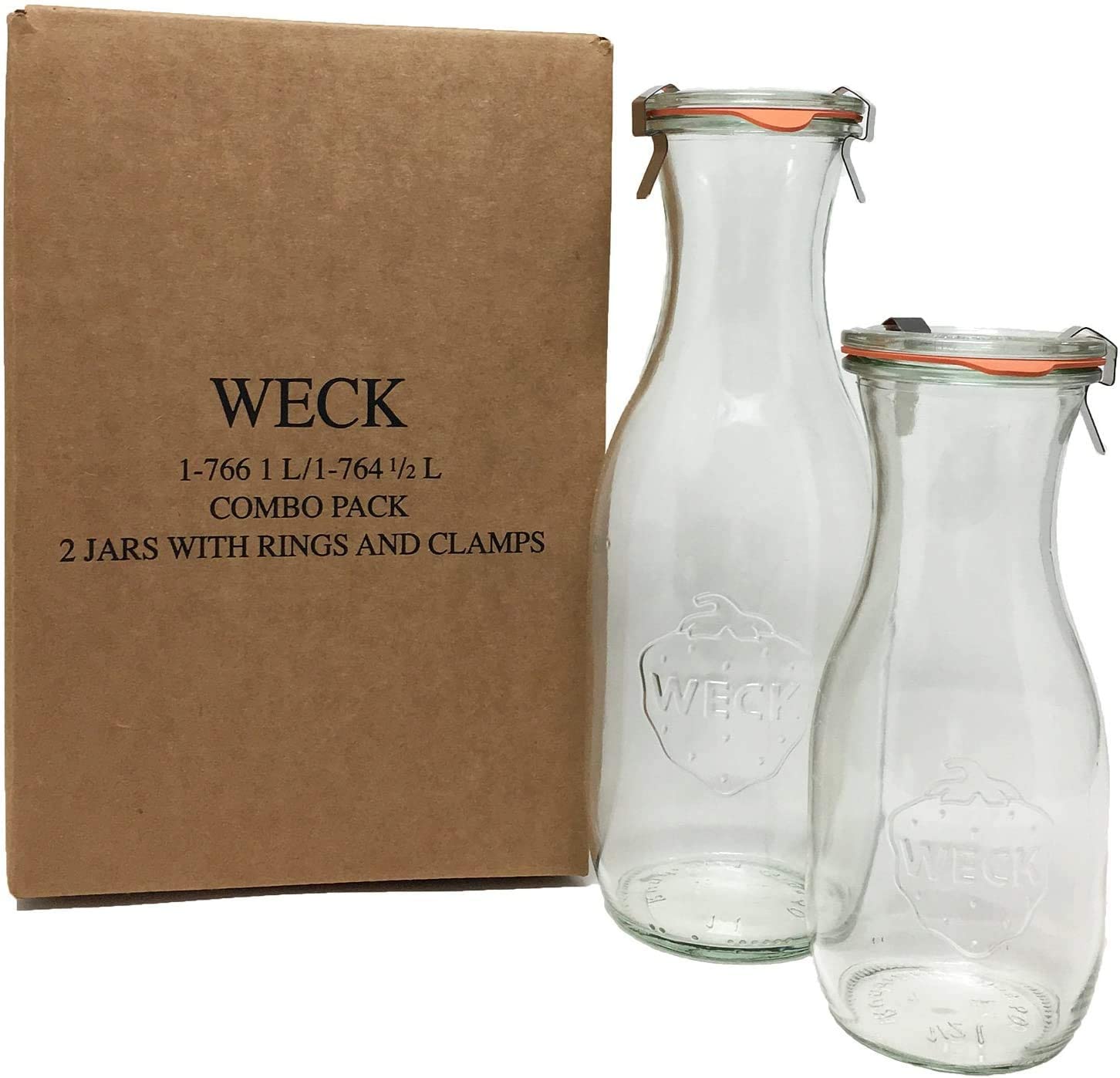 Amazon.com: Weck Juice Jar Combo Pack - (1) 766 1-Liter jar (1